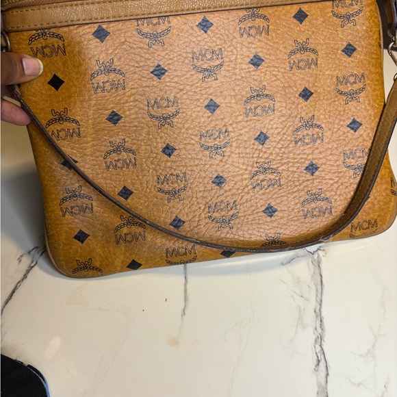 MCM Brown Logo Crossbody Bag - Picture 1 of 5